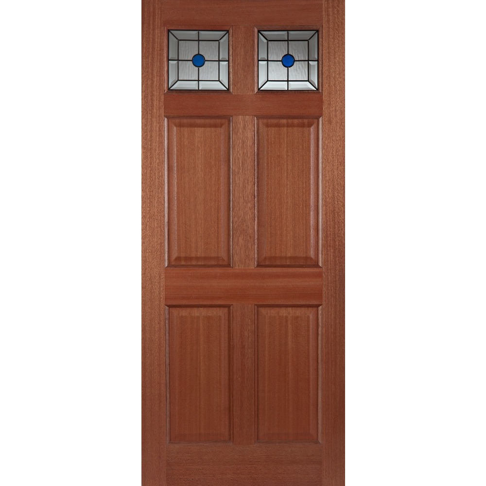 External Hardwood Colonial Top Light Lead Door